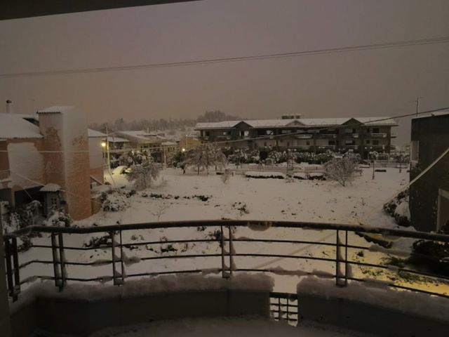 Πολύ χιόνι στην Χαλκίδα!